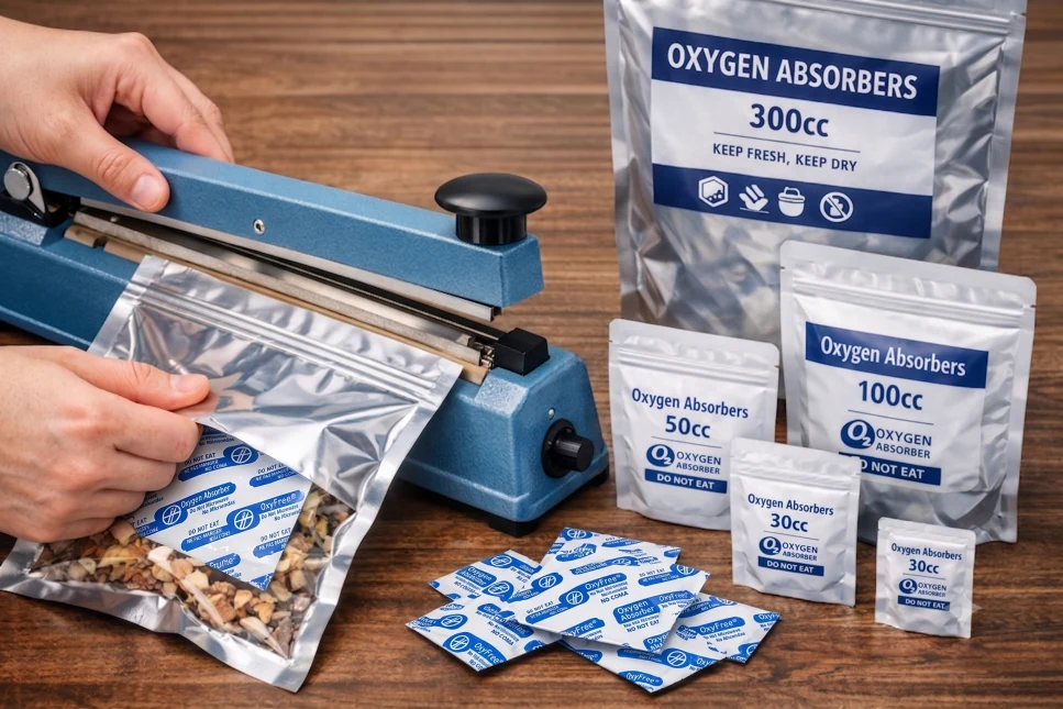 Proper storage guidance for unused oxygen absorbers